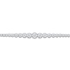 Thumbnail Image 1 of Lab-Created Diamond Riviera Necklace 8 ct tw 14K White Gold 18"