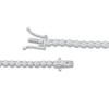 Thumbnail Image 2 of Lab-Created Diamond Riviera Necklace 8 ct tw 14K White Gold 18"