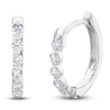 Thumbnail Image 1 of Shy Creation Diamond Hoop Earrings 1/4 ct tw 14K White Gold J-SC55021641