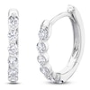 Thumbnail Image 2 of Shy Creation Diamond Hoop Earrings 1/4 ct tw 14K White Gold J-SC55021641