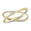 Thumbnail Image 1 of Shy Creation Diamond Beaded Orbit Ring 1/10 ct tw 14K Yellow Gold SC55019639Z7