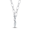 Thumbnail Image 2 of Shy Creation Diamond Heart Toggle Necklace 1/2 ct tw 14K White Gold 18&quot; J-SC55022369