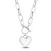 Thumbnail Image 3 of Shy Creation Diamond Heart Toggle Necklace 1/2 ct tw 14K White Gold 18&quot; J-SC55022369