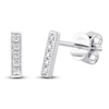 Thumbnail Image 1 of Shy Creation Diamond Vertical Bar Earrings 1/20 ct tw 14K White Gold J-SC55002205