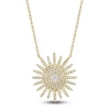 Thumbnail Image 1 of Shy Creation Diamond Sun Necklace 3/8 ct tw 14K Yellow Gold 18&quot; J-SC55004270