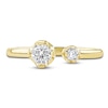 Thumbnail Image 3 of Lab-Created Diamond Buttercup Open Cuff Ring 1/2 ct tw 14K Yellow Gold