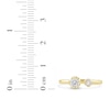 Thumbnail Image 4 of Lab-Created Diamond Buttercup Open Cuff Ring 1/2 ct tw 14K Yellow Gold