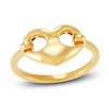 Thumbnail Image 1 of Italia D'Oro Heart Mariner Link Ring 14K Yellow Gold