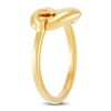 Thumbnail Image 2 of Italia D'Oro Heart Mariner Link Ring 14K Yellow Gold