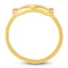 Thumbnail Image 3 of Italia D'Oro Heart Mariner Link Ring 14K Yellow Gold