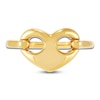 Thumbnail Image 4 of Italia D'Oro Heart Mariner Link Ring 14K Yellow Gold