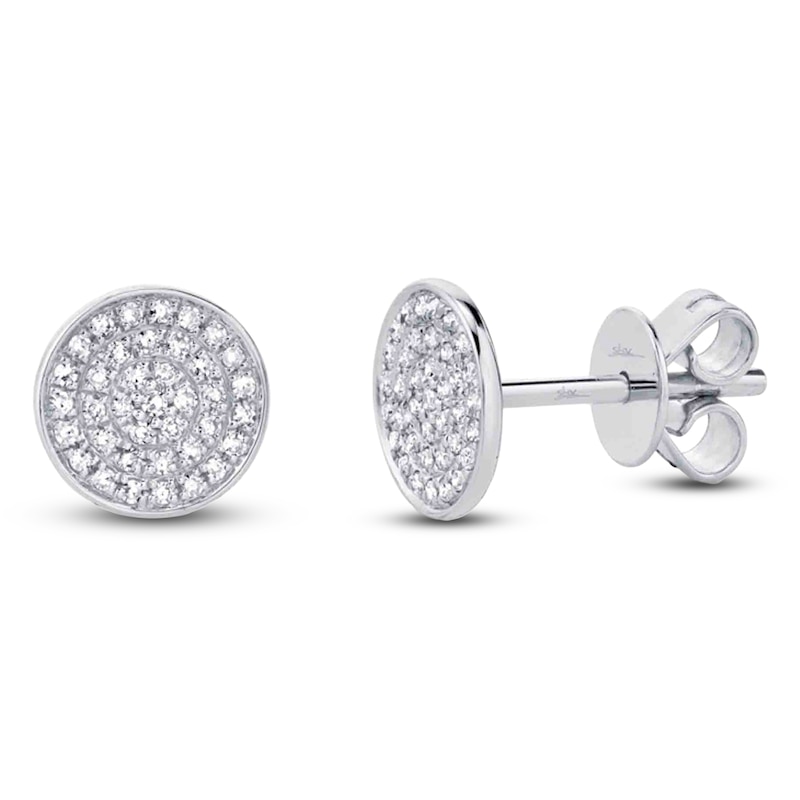 Main Image 2 of Shy Creation Stud Earrings 1/8 ct tw Diamonds 14K White Gold J-SC55002269