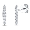 Thumbnail Image 2 of Shy Creation Diamond Tapered Bar Earrings 1/6 ct tw 14K White Gold SC55024840