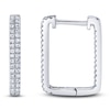 Thumbnail Image 1 of Shy Creation Diamond Rectangle Inside-Out Hoop Earrings 1/4 ct tw 14K White Gold J-SC55024154H0.60