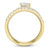 Thumbnail Image 3 of Shy Creation Pear-Shaped Diamond Spiral Ring 1-1/5 ct tw 14K Yellow Gold SC22007574Z7