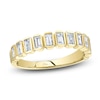 Thumbnail Image 1 of Shy Creation Baguette-Cut Diamond Bezel-Set Ring 3/4 ct tw 14K Yellow Gold SC22008779Z7