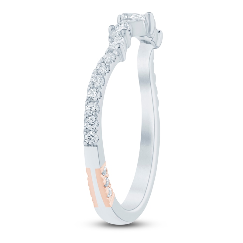 Main Image 2 of Pnina Tornai Pear, Marquise & Round-Cut Diamond Contour Wedding Band 1/3 ct tw 14K White Gold