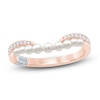 Thumbnail Image 1 of Pnina Tornai Cultured Pearl & Diamond Curved Anniversary Ring 1/6 ct tw 14K Rose Gold