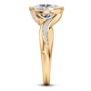 Thumbnail Image 3 of J'Lure Oval Step-Cut Lab-Created Diamond Bypass Engagement Ring 2-1/5 ct tw 18K Yellow Gold