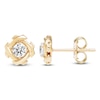 Thumbnail Image 1 of Unspoken Diamond Halo Solitaire Stud Earrings 1/4 ct tw 14K Yellow Gold (I1/I)