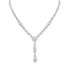 Thumbnail Image 1 of J'Lure Multi-Shape Lab-Created Diamond Y-Drop Necklace 9-1/5 ct tw 14K White Gold 16.5&quot;