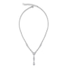 Thumbnail Image 2 of J'Lure Multi-Shape Lab-Created Diamond Y-Drop Necklace 9-1/5 ct tw 14K White Gold 16.5&quot;