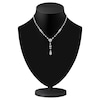 Thumbnail Image 3 of J'Lure Multi-Shape Lab-Created Diamond Y-Drop Necklace 9-1/5 ct tw 14K White Gold 16.5&quot;