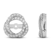 Thumbnail Image 5 of Lab-Created Diamond Twist Earring Jackets 1/2 ct tw ct tw 10K White Gold