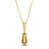 Thumbnail Image 1 of Le Vian Silhouette Hexagon-Cut Natural Citrine Necklace 1/20 ct tw Diamonds 14K Honey Gold 19&quot;