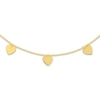 Thumbnail Image 2 of 5-Dangle Heart Choker 14K Yellow Gold 16&quot; Adj.