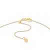 Thumbnail Image 3 of 5-Dangle Heart Choker 14K Yellow Gold 16&quot; Adj.