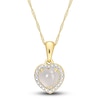 Thumbnail Image 1 of Natural White Moonstone Necklace 14K Yellow Gold