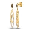 Thumbnail Image 1 of Le Vian Diamond Drop Earrings 1/3 ct tw Round 14K Honey Gold