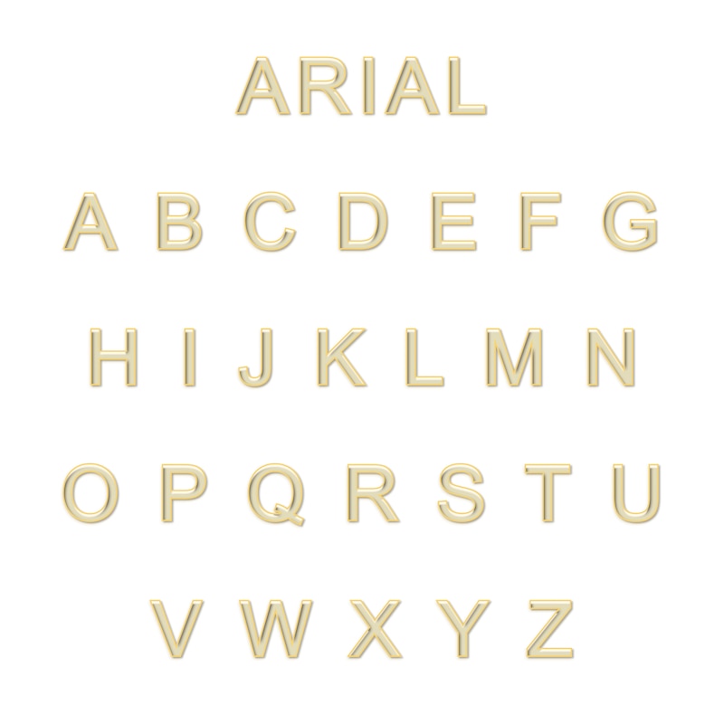 Bold Gold Alphabet V Bracelet