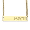 Thumbnail Image 1 of Men's Engravable Bar Necklace Yellow Gold-Plated Sterling Silver 22&quot;