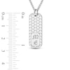 Thumbnail Image 2 of Men's Engravable Dog Tag Pendant Necklace Yellow Gold-Plated Sterling Silver 22&quot;