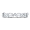 Thumbnail Image 3 of Diamond Split Ring 1/10 ct tw Round 14K White Gold