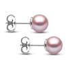 Thumbnail Image 2 of Yoko London Pink Freshwater Cultured Pearl Stud Earrings 18K White Gold