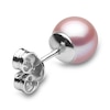 Thumbnail Image 3 of Yoko London Pink Freshwater Cultured Pearl Stud Earrings 18K White Gold