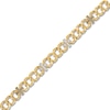 Thumbnail Image 3 of 1933 by Esquire Men's Diamond X-Link Bracelet 1/2 ct tw 14K Yellow Gold-Plated Sterling Silver 8.5&quot;