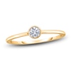 Thumbnail Image 1 of Diamond Solitaire Engagement Ring 1/4 ct tw Bezel-Set Round 14K Yellow Gold (I2/I)