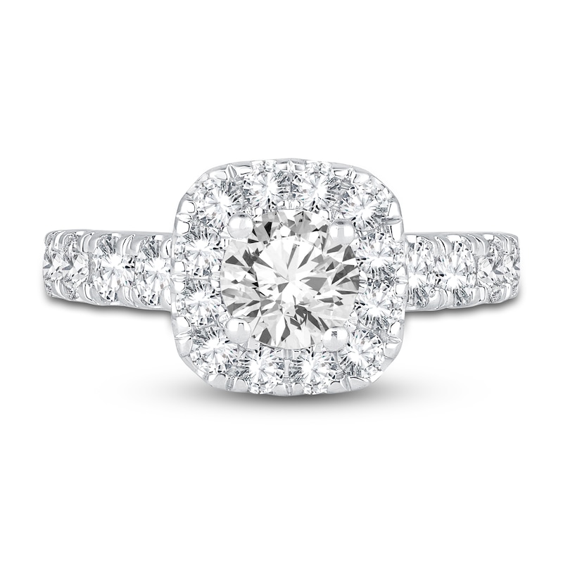 Main Image 3 of Diamond Engagement Ring 2 ct tw Round 14K White Gold