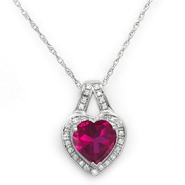 Diamond and Birthstone Necklace