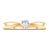 Thumbnail Image 3 of Diamond Solitaire Concave Engagement Ring 1/4 ct tw Round 14K Yellow Gold (I2/I)