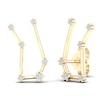 Thumbnail Image 4 of Diamond Gemini Constellation Earrings 1/8 ct tw Round 14K Yellow Gold