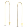 Thumbnail Image 1 of Cross Threader Earrings 14K Yellow Gold