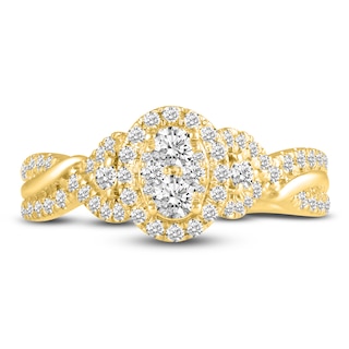 Diamond Engagement Ring 3/4 ct tw Round 14K Yellow Gold | Jared