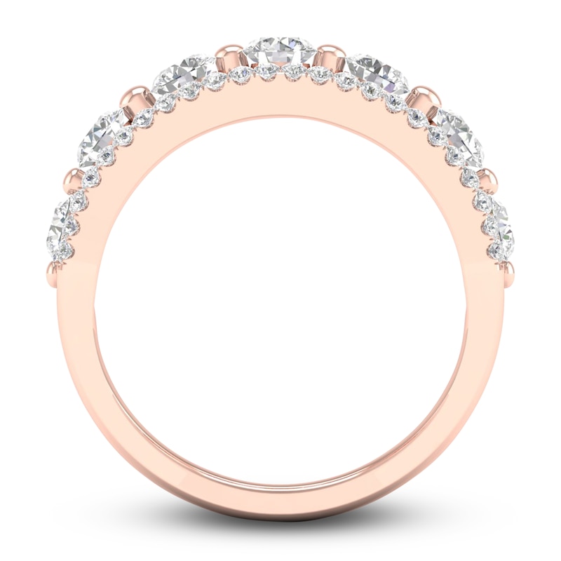 Diamond Anniversary Band 7/8 ct tw Round 14K Rose Gold