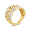 Thumbnail Image 3 of Kallati Diamond Ring 1 ct tw Round/Baguette/Princess 14K Yellow Gold