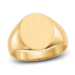 Men's Signet Ring 14K Yellow Gold